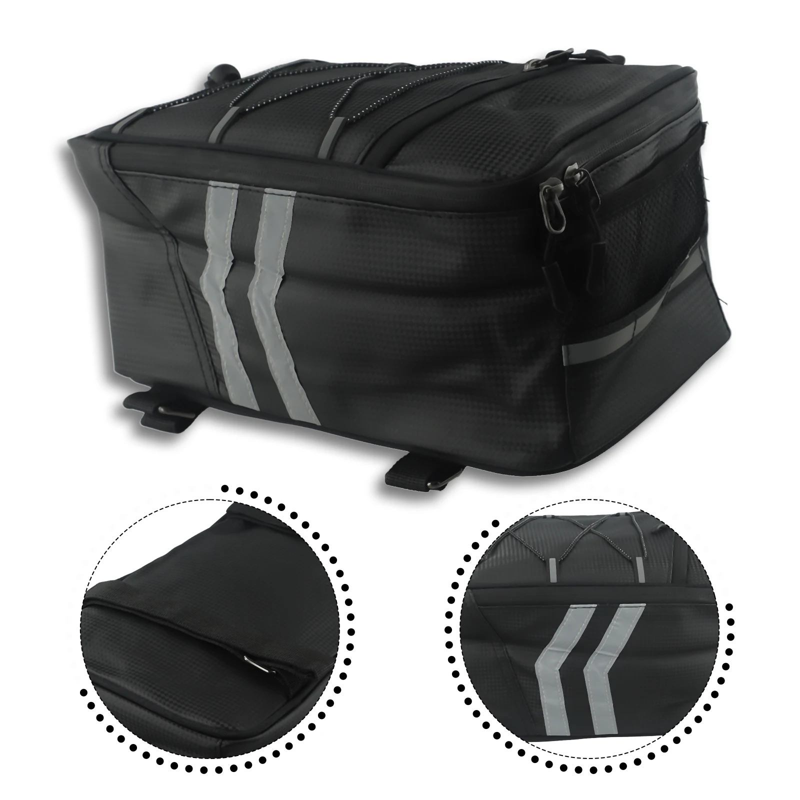 Motorcycle 8L Rear Carrier Bag - Panniers Waterproof Rear ulasan dan harga