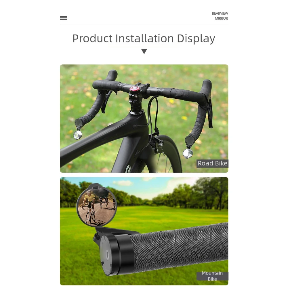 Bicycle Handlebar End Rearview - Mirror Handlebar Convex ulasan dan harga