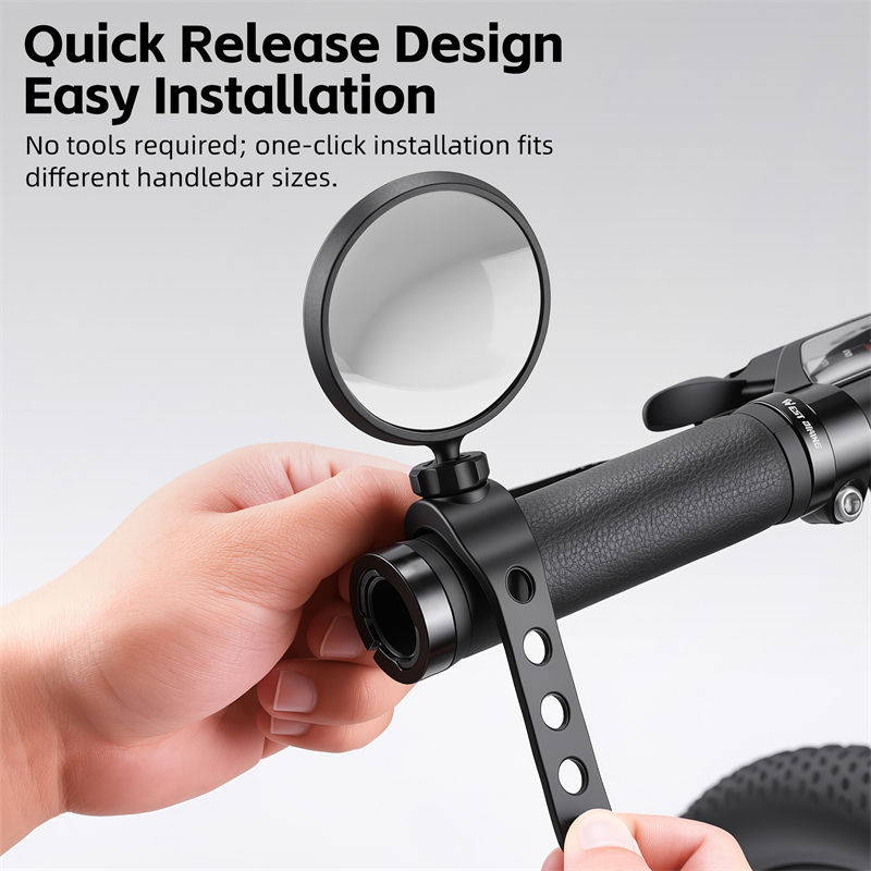 WEST BIKING HD Wide Angle Bike - Mirror Handlebar Convex ulasan dan harga