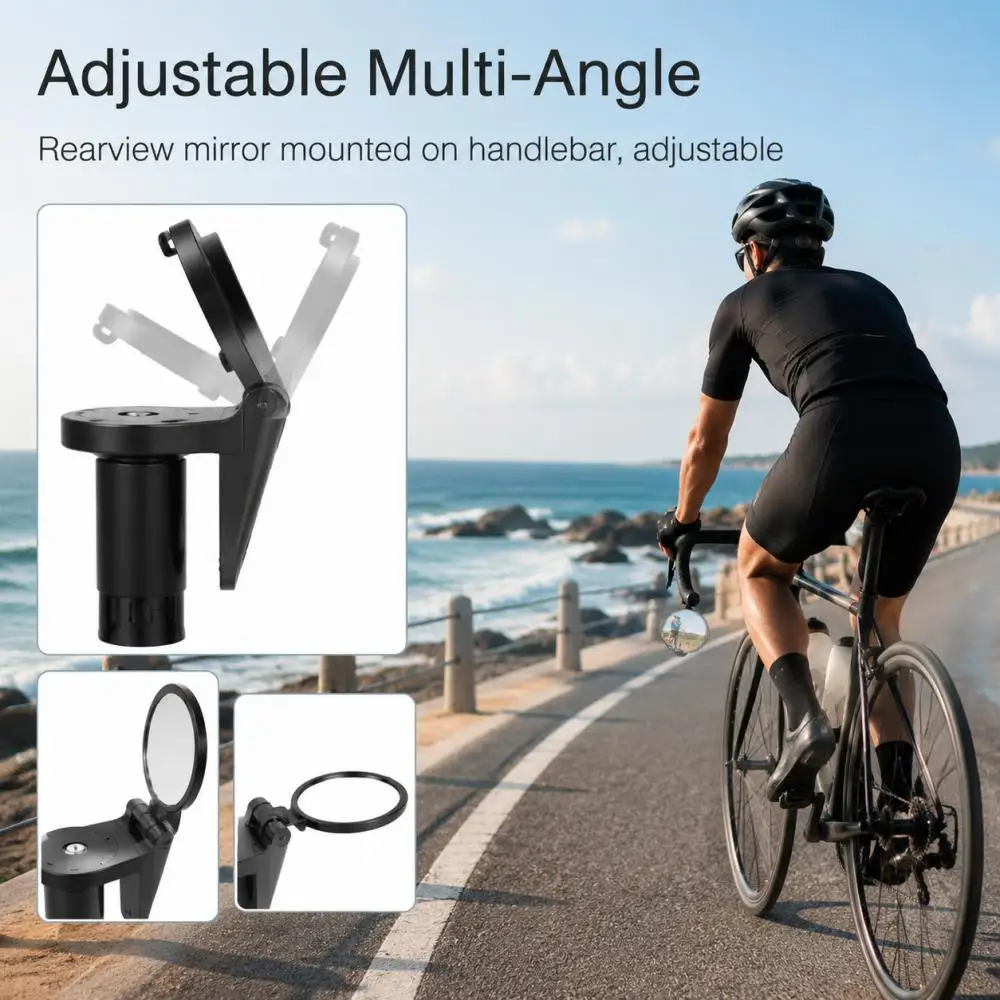 Bicycle Rearview Mirror Bike H - Mirror Handlebar Convex ulasan dan harga