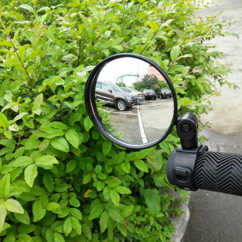 Bicycle Round Auxiliary Mirror - Mirror Handlebar Convex ulasan dan harga