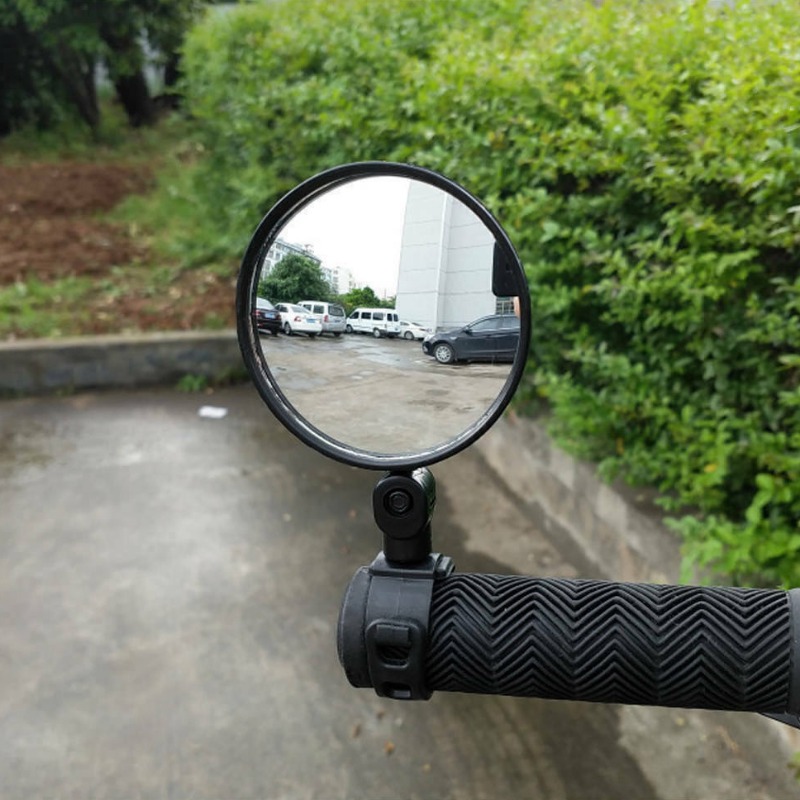 Bicycle Round Auxiliary Mirror - Mirror Handlebar Convex ulasan dan harga