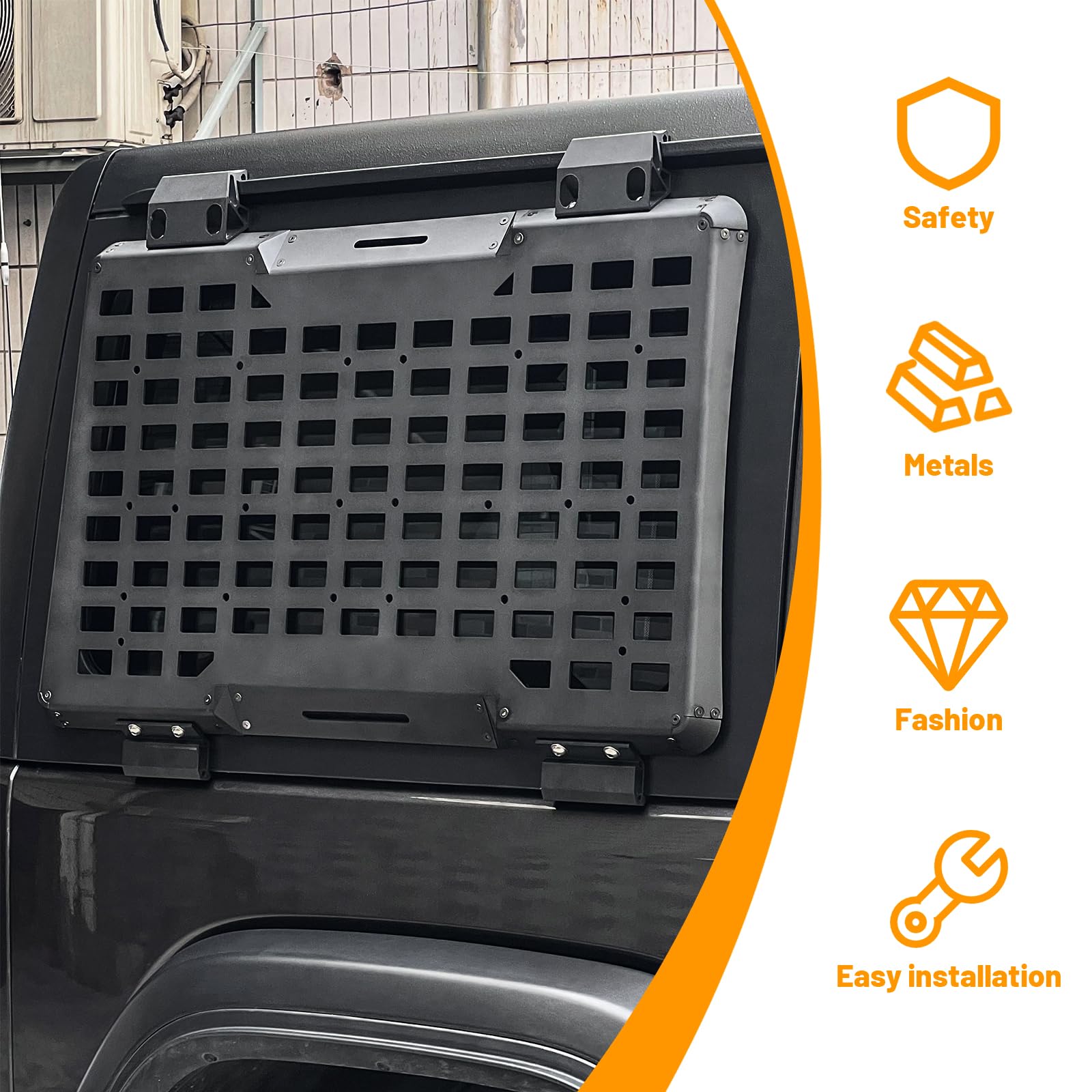 Rear Right Window Molle Panel  - Cargo Rack Aluminum ulasan dan harga