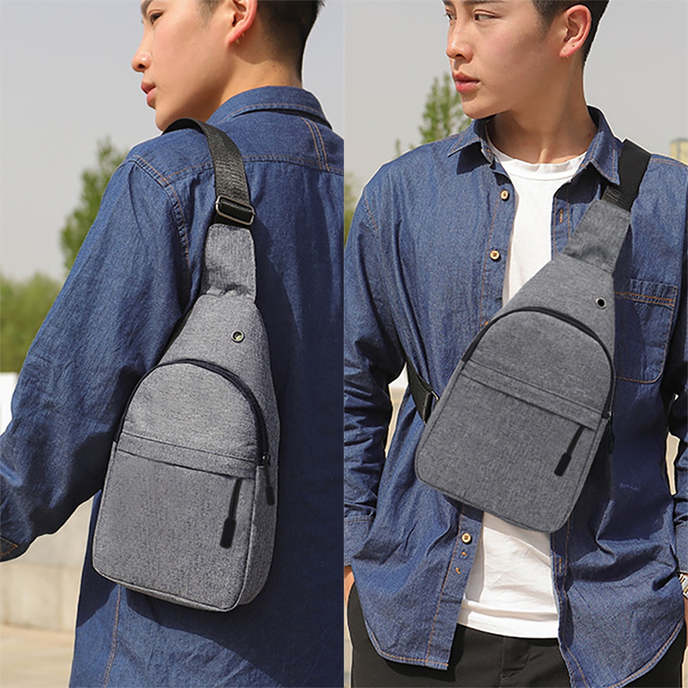 Single Shoulder Men Chest Bags - Cycling To Work ulasan dan harga