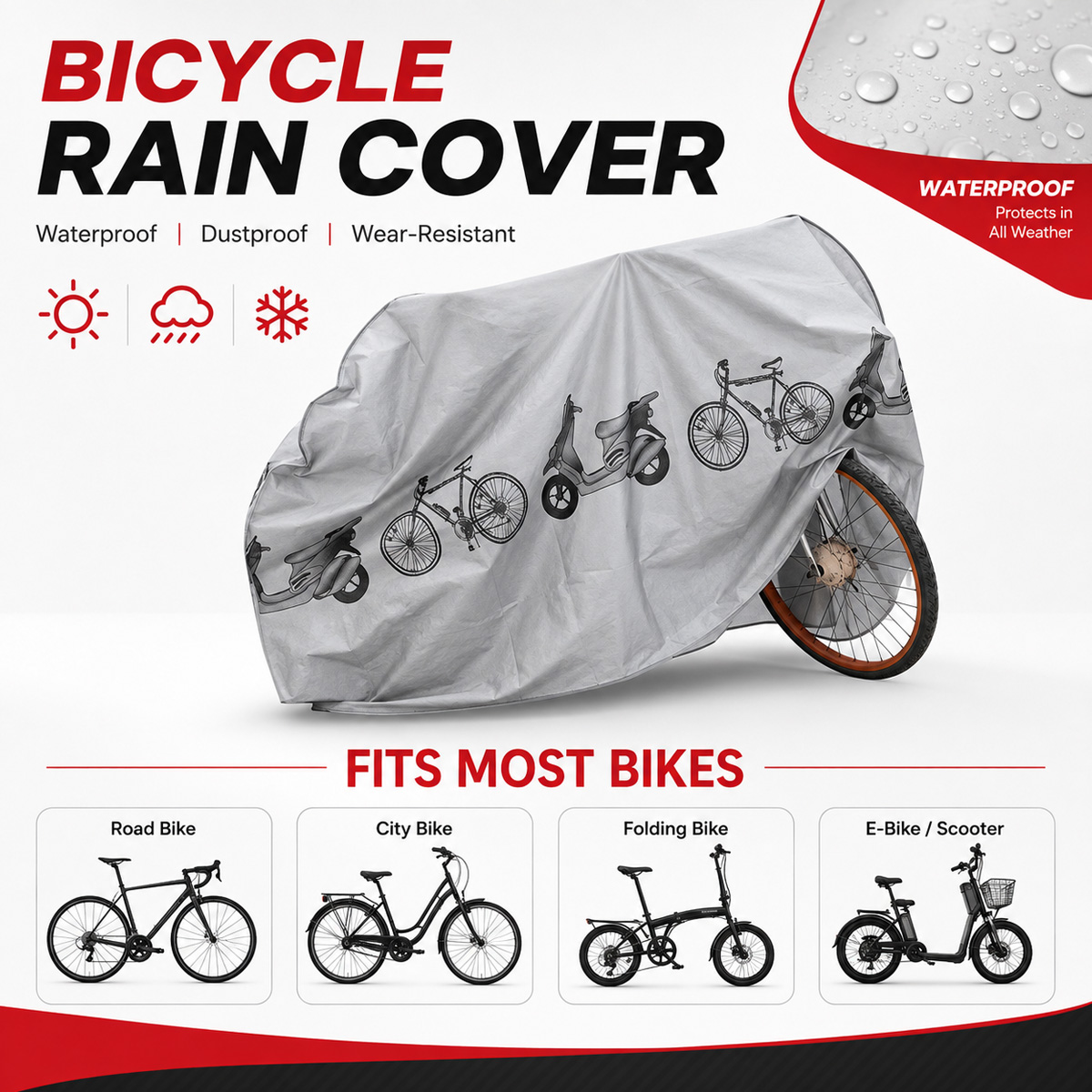 PINMOAP Universal Bicycle Rain - Cycling Commuter Backpack Waterproof ulasan dan harga