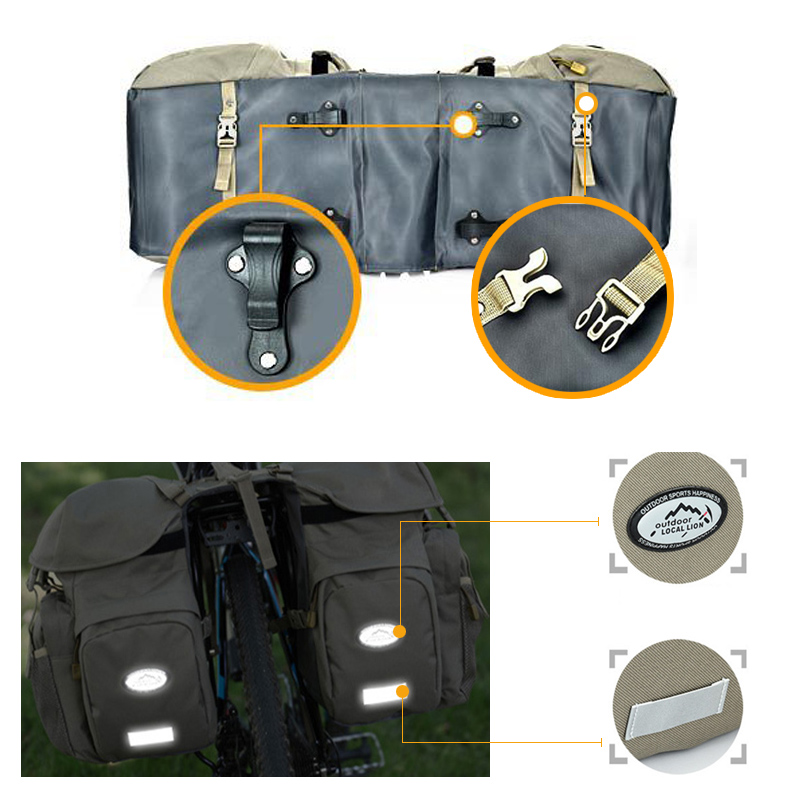 Bike Rear Rack Double Pannier  - Panniers Waterproof Rear ulasan dan harga