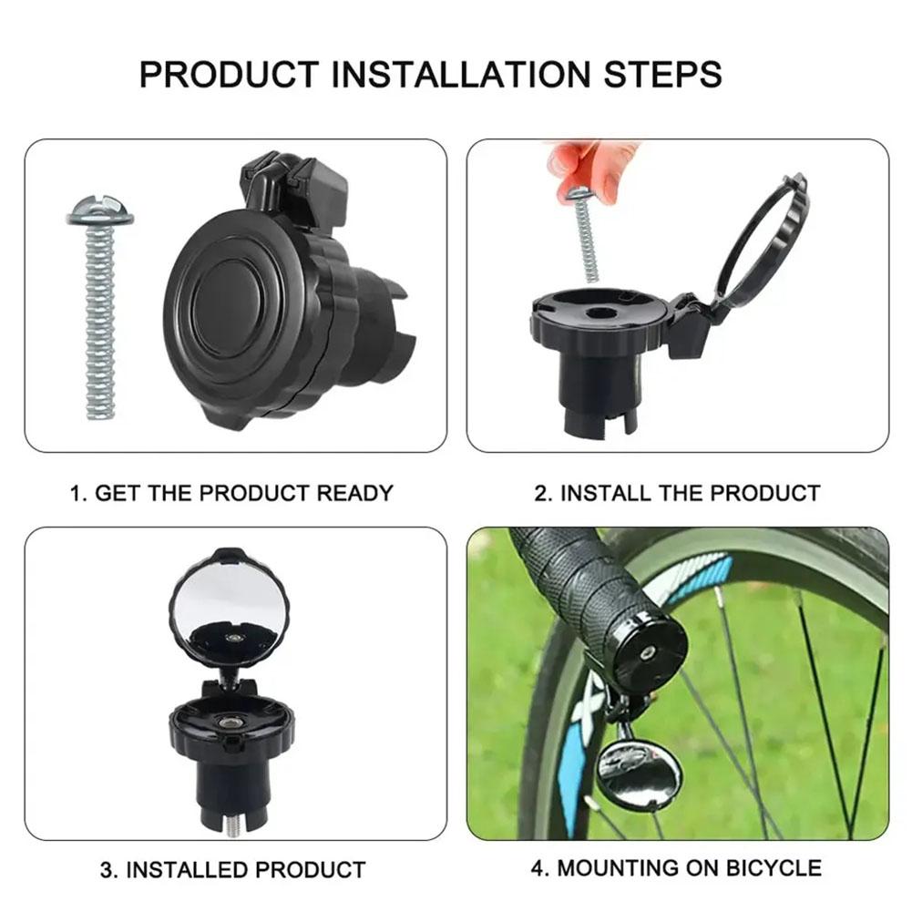 Bicycle Mini Handlebar Rearvie - Mirror Handlebar Convex ulasan dan harga