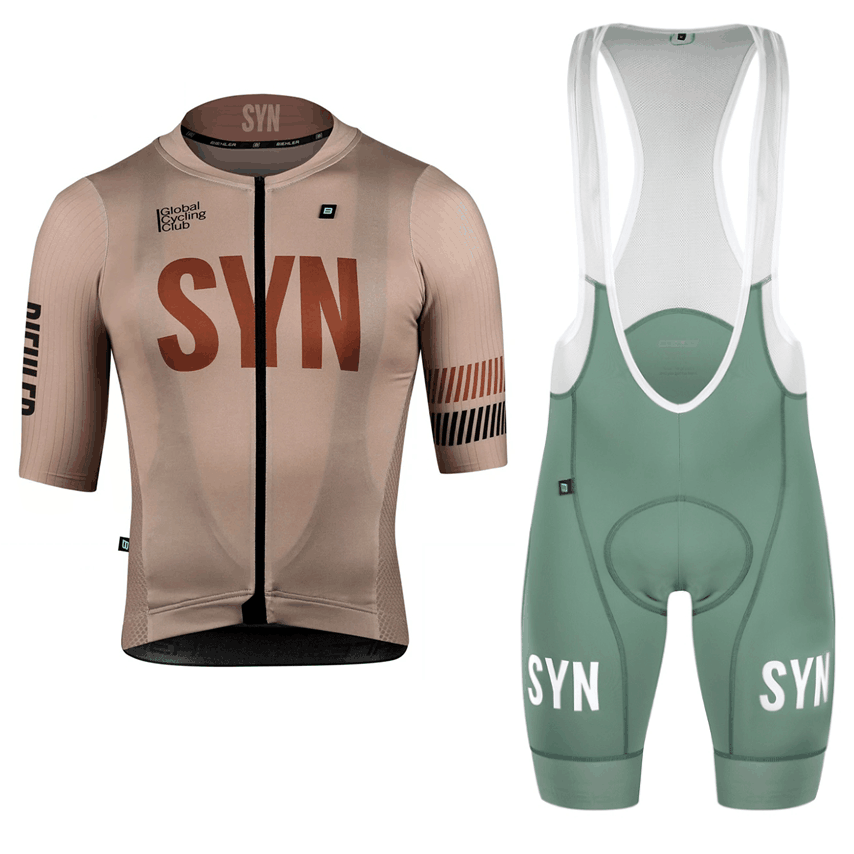 SYN Brown Cycling Clothing men - Cycling Community ulasan dan harga
