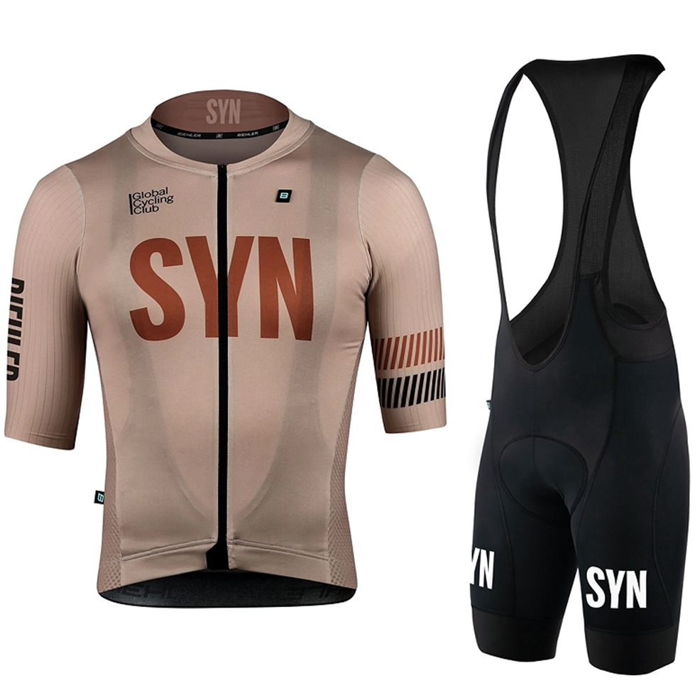 SYN Brown Cycling Clothing men - Cycling Community ulasan dan harga