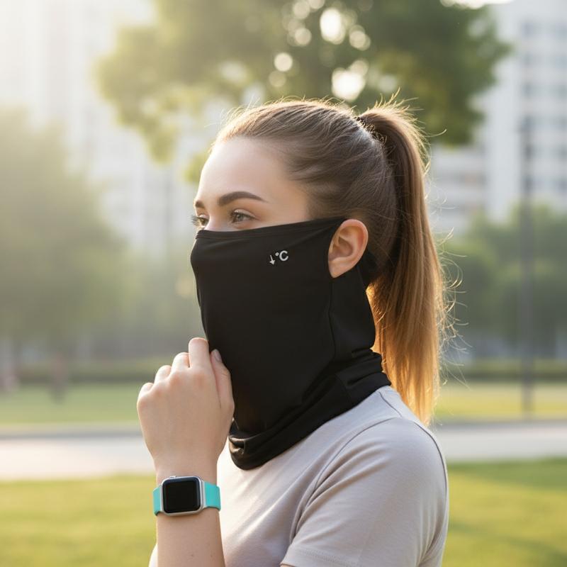Ice Silk Face Cover with Neck  - Cycling To Work ulasan dan harga
