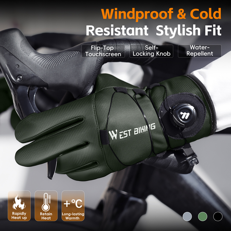 Winter Bike Gloves Magnetic Qu - Winter Cycling Commute ulasan dan harga