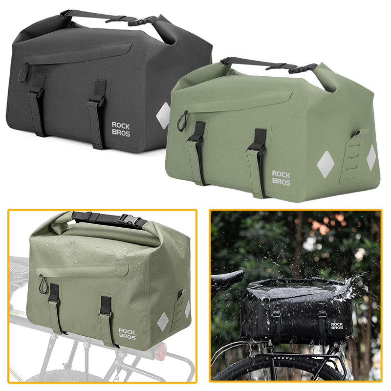 Bicycle Shelf Bag Expandable 1 - Panniers Waterproof Rear ulasan dan harga
